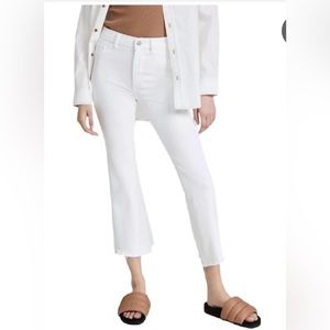 DL1961 Bridget Crop White Jeans